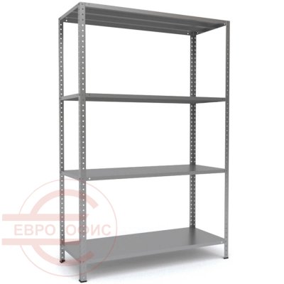 MS-185x120x60 Металлический стеллаж ПРОМЕТ, 4 (Серый полуматовый (RAL 7038))