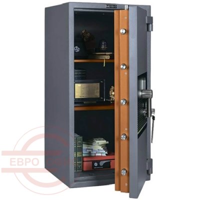 BANKER-M 1255 2K Взломостойкий сейф MDTB, два ключевых (Графит структурированный)