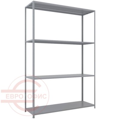 MS-220x150x50 NEW Металлический стеллаж ПРОМЕТ, 4 (Серый полуматовый (RAL 7038))