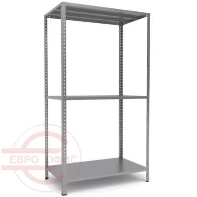 MS-185x100x50 Металлический стеллаж ПРОМЕТ, 3 (Серый полуматовый (RAL 7038))