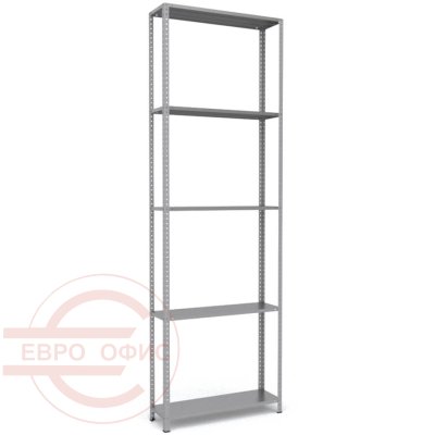 MS-310x100x30 Металлический стеллаж ПРОМЕТ, 5 (Серый полуматовый (RAL 7038))