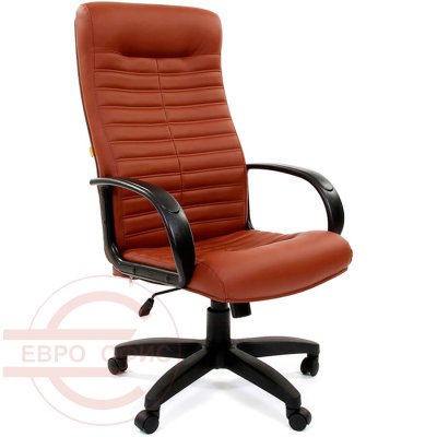480 LT Кресло для руководителя  Chairman, обивка экокожа (Коричневый)