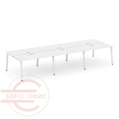 SN-6A.DRS-072 Рабочая станция двухсторонняя RIVA Style Project (Белый/Металл Белый)