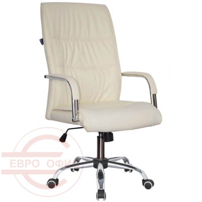RT-333A Кресло для руководителя  Евро Офис, обивка экокожа (Слоновая кость (DARK BEIGE/BEIGE))