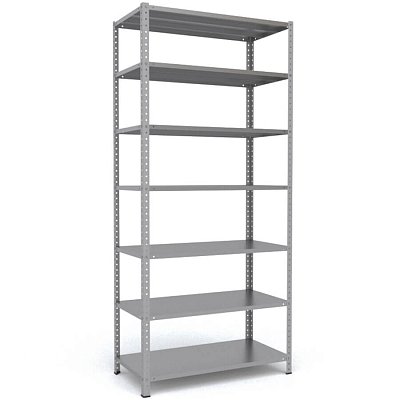MS-220x100x50 Металлический стеллаж ПРОМЕТ, 7 (Серый полуматовый (RAL 7038))