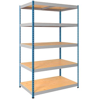 250X152X91/5 Стеллаж (Цвет стоек синий (RAL 5002) гладкая, Цвет балок серый (RAL 7038) гладкая)