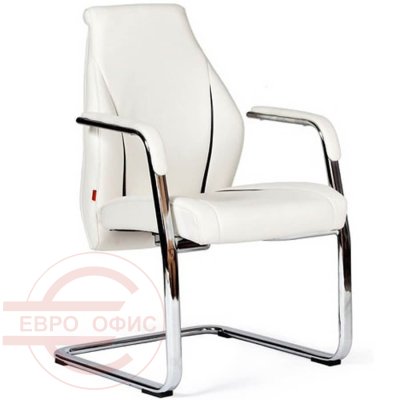 JAZZZ V Кресло для посетителя  Chairman, обивка экокожа (Белый)