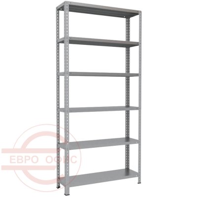 200x100x30 Металлический стеллаж MS HARD, 6 (Cерый полуматовый (RAL 7038))