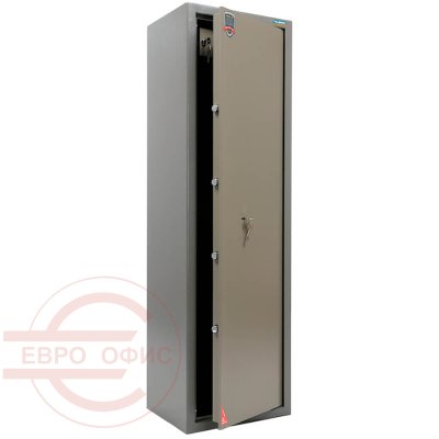 ИРБИС 5 Оружейный сейф VALBERG, ключевой (Оттенок коричневого с эффектом молотковой эмали)