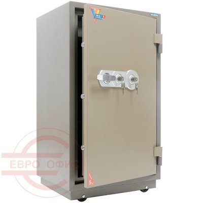 FRS-99.T-KL Огнестойкий сейф VALBERG, два ключевых (Молотковая эмаль - коричневая)