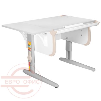 Parta 1/75 + Polka_b 1/550-2 Парта с полкой ДЭМИ (Бежевый) Parta 1/75 + Polka_b 1/550-2 Парта с полкой ДЭМИ (Бежевый)