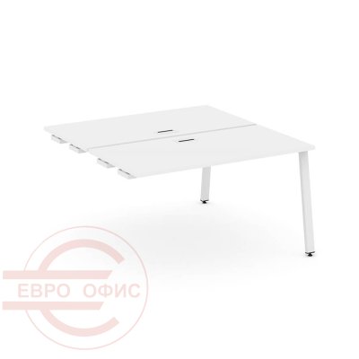 SN-6A.DPRS-004 Стол приставка к опорным элементам RIVA Style Project (Белый/Металл Белый)