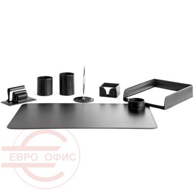 №13 Настольный набор Buvardo (Кожа черная) №13 Настольный набор Buvardo (Кожа черная)