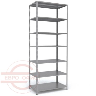 MS-255x100x60 Металлический стеллаж ПРОМЕТ, 7 (Серый полуматовый (RAL 7038))