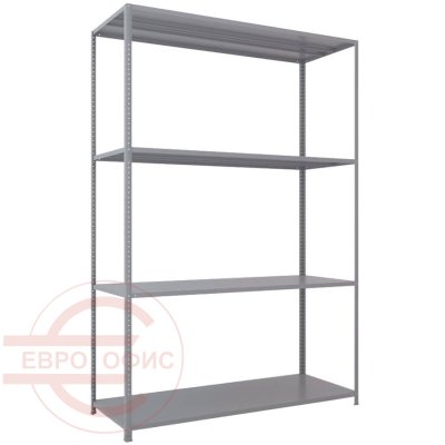 MS-220x150x60 NEW Металлический стеллаж ПРОМЕТ, 4 (Серый полуматовый (RAL 7038))
