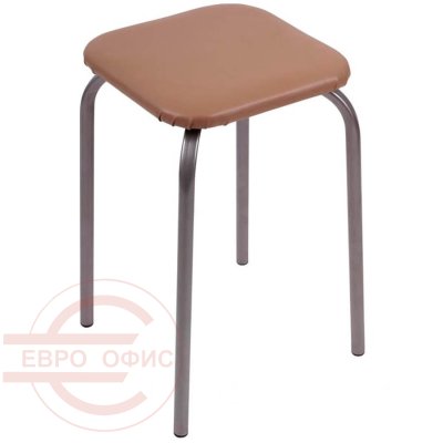 ТБ2 Табурет  Евро Офис, обивка иск. кожа (Бежевый)