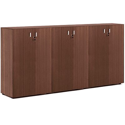 109 735 Шкаф средний H.120, 6 дв Profoffice Enzo (Эвкалипт / хром)