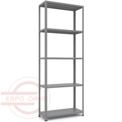 MS_185x70x30 Металлический стеллаж ПРОМЕТ, 5 (Cерый полуматовый (RAL 7038))