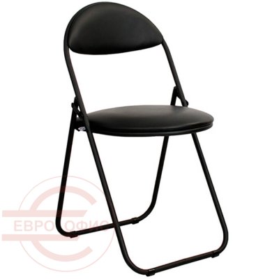 Golf Black Стул для посетителя  Евро Офис, обивка экокожа (Чёрный)