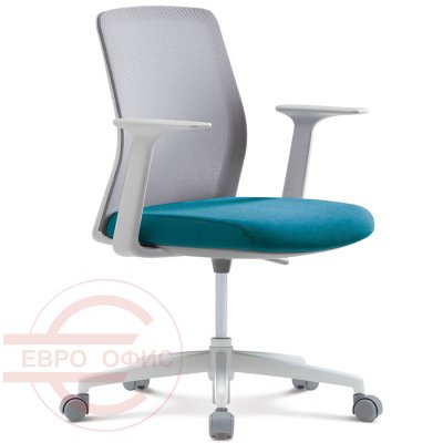 CHA6201WZ Кресло для персонала AROUND Fursys, обивка сетка / ткань (Голубой (2H4LW))
