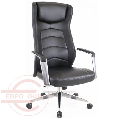 Parlament Кресло для руководителя  EVERPROF, обивка кожа (Чёрный)