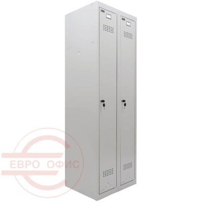 ML 21-60 (ML-11-30 + ML-01-30) Шкаф для одежды и сумок ПРОМЕТ, ключевой (Серый полуматовый (RAL 7038))