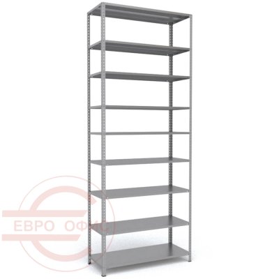 MS-310x120x50 Металлический стеллаж ПРОМЕТ, 9 (Серый полуматовый (RAL 7038))