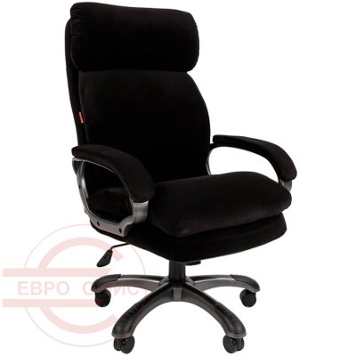 505 Кресло для руководителя Home Chairman, обивка ткань (Черный T-84)