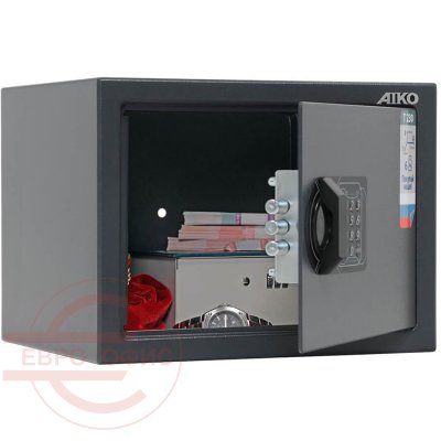T-230 EL Мебельный сейф AIKO, электронный кодовый (Графит с эффектом молотковой эмали (RAL 7024))