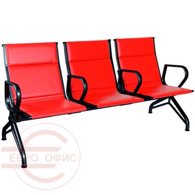 AERO Многоместная секция  COMFORUM, обивка экокожа (Красный)