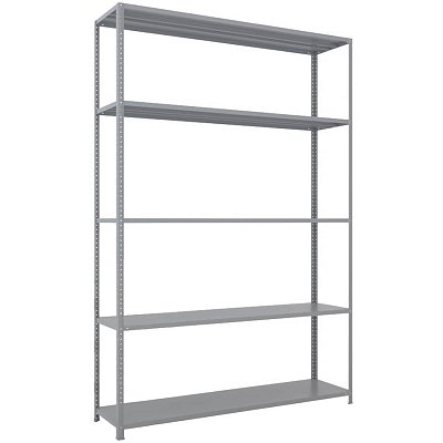 MS-220x150x40 NEW Металлический стеллаж ПРОМЕТ, 5 (Серый полуматовый (RAL 7038))