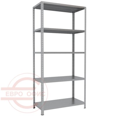 220x100x50 Металлический стеллаж MS HARD, 5 (Cерый полуматовый (RAL 7038))