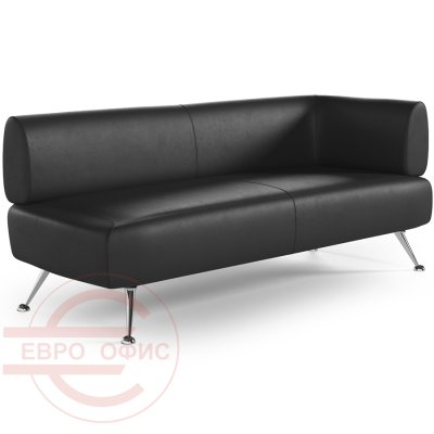 В-10 Диван-модуль трехместный левый Вейт Про (Черный (Oregon 16))