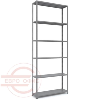 MS-255x120x30 Металлический стеллаж ПРОМЕТ, 6 (Серый полуматовый (RAL 7038))