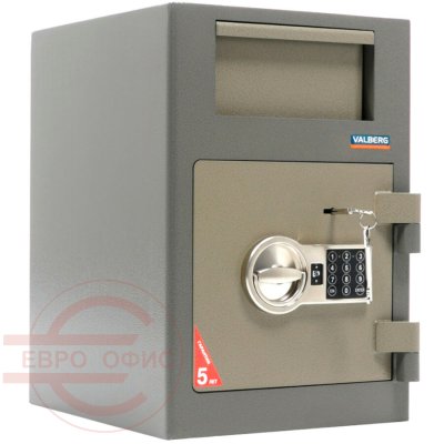 VALBERG ASD-19 EK Депозитный сейф VALBERG, электронный кодовый + ключевой (Коричневое с эффектом молотковой эмали)