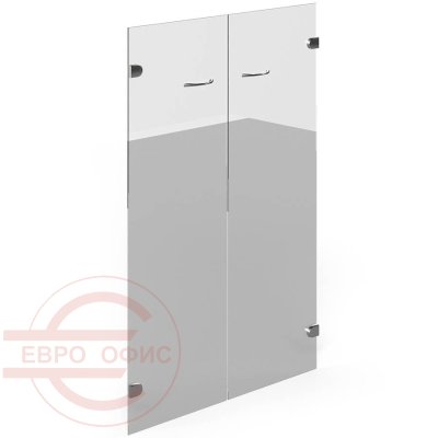 W-02.2 Комплект стеклянных дверей 720х4х1060 мм. Work (Прозрачный)