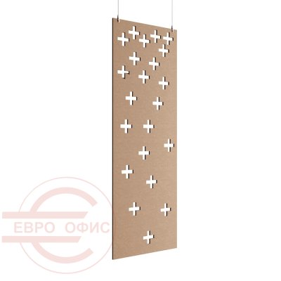 ACO-C-3 Акустическая перегородка 800*2400 Евро Офис (Бежевый (AC-02))
