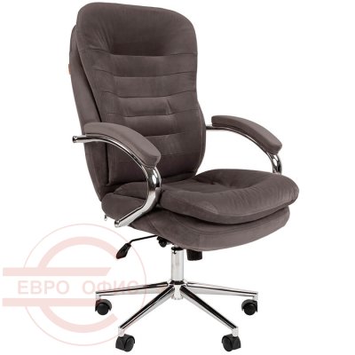 795 Кресло для руководителя Home Chairman, обивка ткань (Темно-серый T-55)