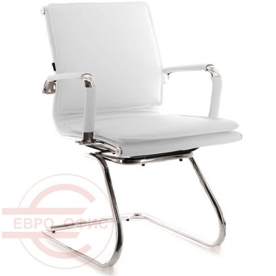 NEREY CF Кресло для посетителя  EVERPROF, обивка экокожа (Белый)