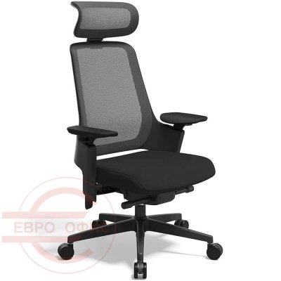 CHXX2410007 Кресло для руководителя GX Fursys, обивка сетка / ткань (Черный (4C6BK))