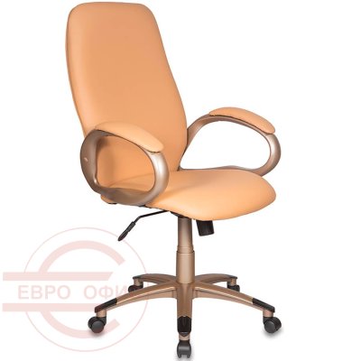 T-700Y УЦ Кресло для руководителя  Бюрократ, обивка иск. кожа (Бежевый)