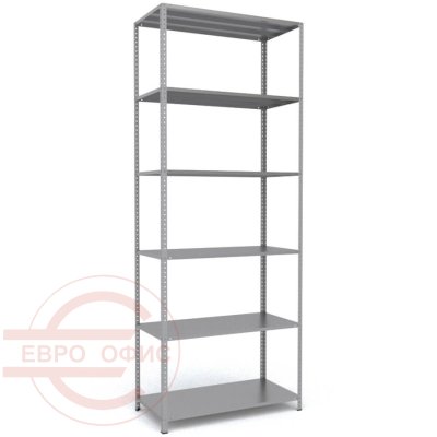 MS-310x120x60 Металлический стеллаж ПРОМЕТ, 6 (Серый полуматовый (RAL 7038))
