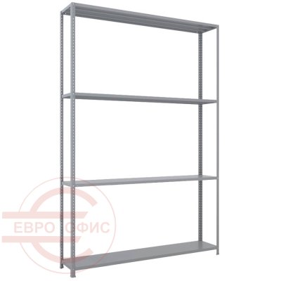 MS-220x150x30 NEW Металлический стеллаж ПРОМЕТ, 4 (Серый полуматовый (RAL 7038))