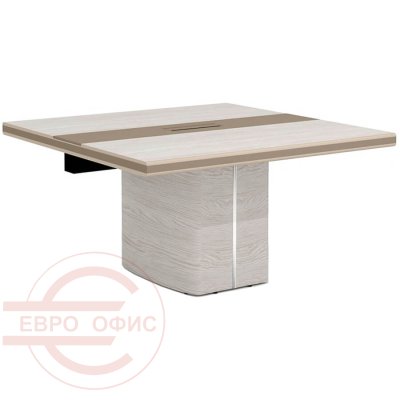 NT-280.1 Расширительный модуль конференц–стола Мебель Стиль New.Tone (Дуб серебристый / стоун)