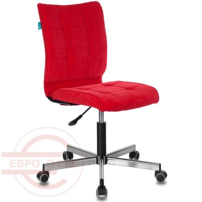 CH-330M Velvet Кресло для персонала  Бюрократ, обивка ткань (Красный (VELV88))