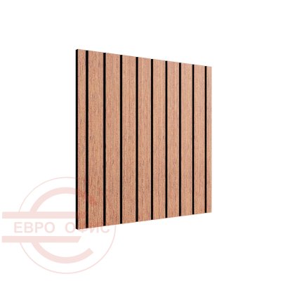 ACO-SLAT02 Акустическая панель 600х9х600 мм.  Евро Офис (Клен (K-016))
