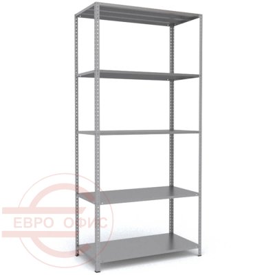 MS-255x120x60 Металлический стеллаж ПРОМЕТ, 5 (Серый полуматовый (RAL 7038))