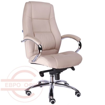 KRON M Кресло для руководителя  EVERPROF, обивка экокожа (Бежевый)