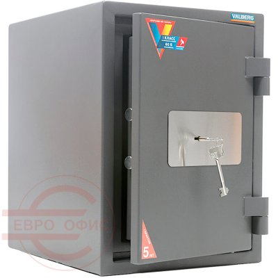 ГАРАНТ 49 Огневзломостойкий сейф VALBERG, ключевой (Графит структурированный (RAL 7024))