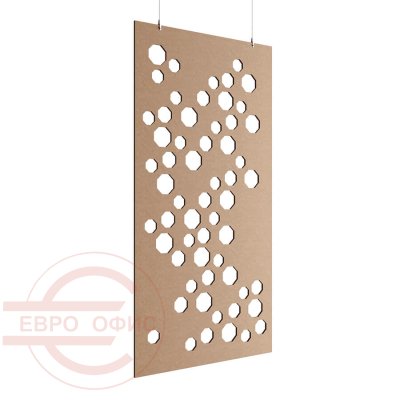 ACO-C-15 Акустическая перегородка 1200*2400 Евро Офис (Бежевый (AC-02))